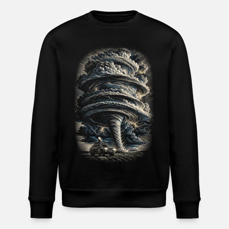 Sturmjäger Meteorologe - Stanley/Stella Unisex Bio-Sweatshirt ROLLER - Schwarz