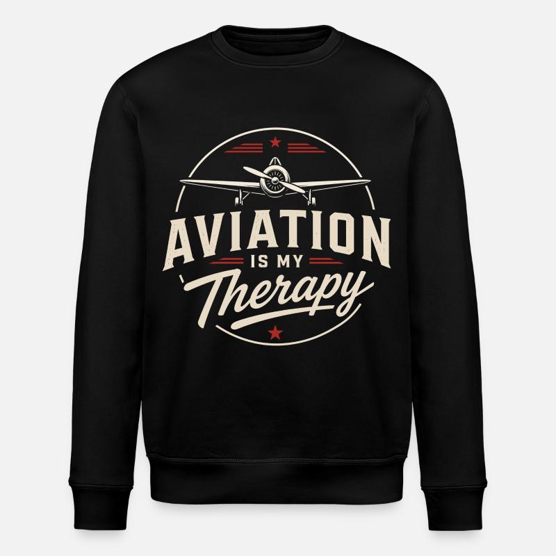 Flugzeugmechaniker Luftfahrt Technik Ingenieur - Stanley/Stella Unisex Bio-Sweatshirt ROLLER - Schwarz