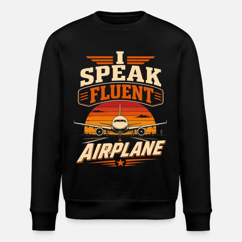Aircraft, mechanics, engineering and aeronautics - Stanley/Stella ROLLER Unisex Organic Sweatshirt - black