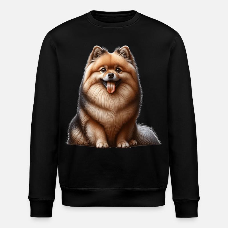 Spitz Zwergspitz German Spitz - Stanley/Stella ROLLER Unisex Organic Sweatshirt - black