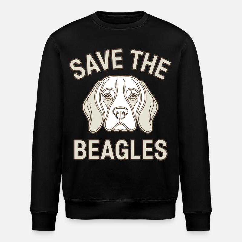 Sauvez les Beagle - Sweat bio ROLLER Stanley/Stella Unisexe - noir