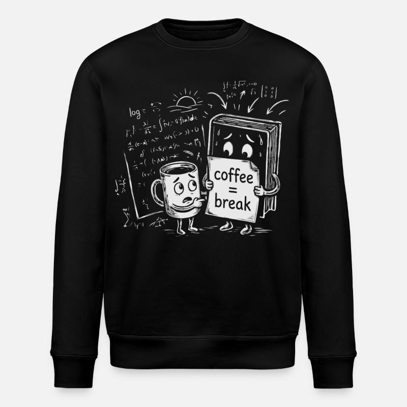 Wissens-Chaos: Coffee Break Büro Geschenk - Stanley/Stella Unisex Bio-Sweatshirt ROLLER - Schwarz