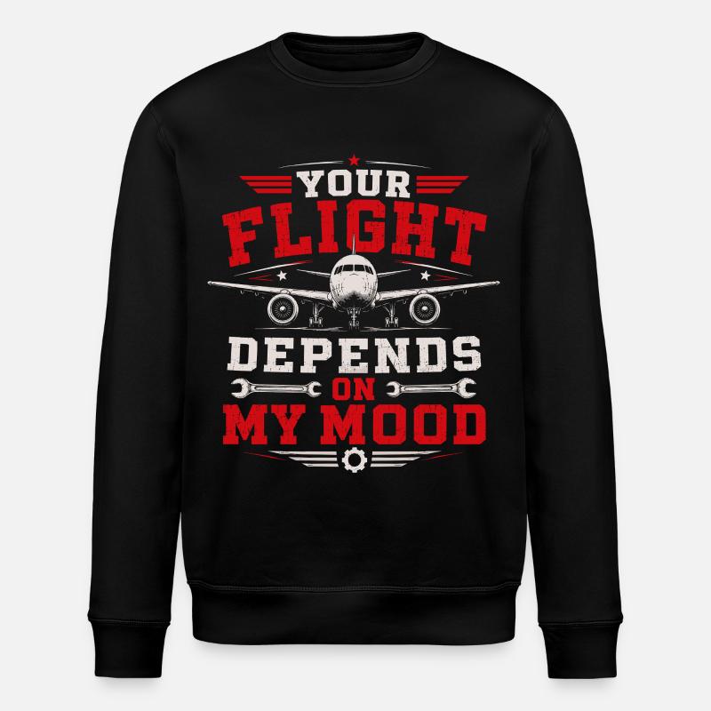 Wartungstechniker Flugzeug Und Luftfahrt - Stanley/Stella Unisex Bio-Sweatshirt ROLLER - Schwarz