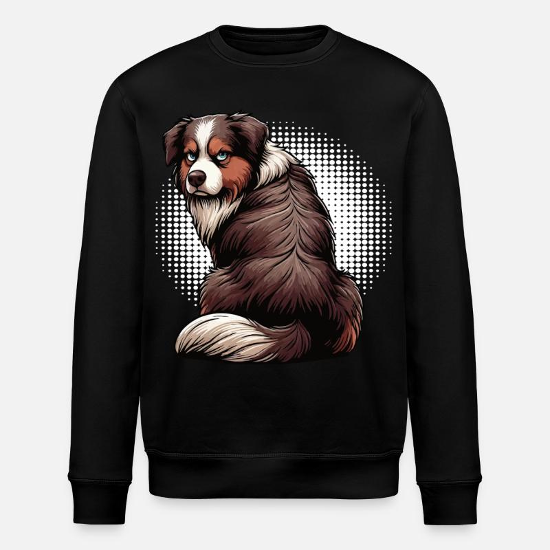 Australian Shepherd Aussie Aussiebesitzer Aussies - Stanley/Stella Unisex Bio-Sweatshirt ROLLER - Schwarz