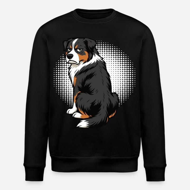 Australian Shepherd Aussie Aussiebesitzer Aussies - Stanley/Stella Unisex Bio-Sweatshirt ROLLER - Schwarz