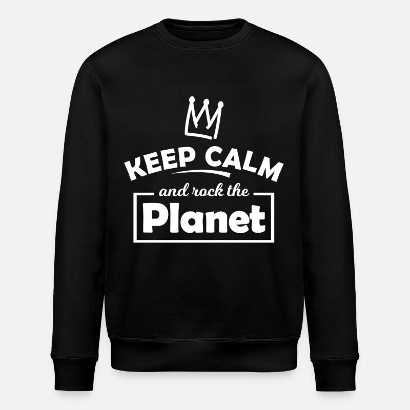 Planète Rock Stay Calm - Sweat bio ROLLER Stanley/Stella Unisexe - noir