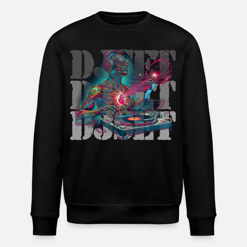 DJ Set - Stanley/Stella Unisex Bio-Sweatshirt ROLLER - Schwarz