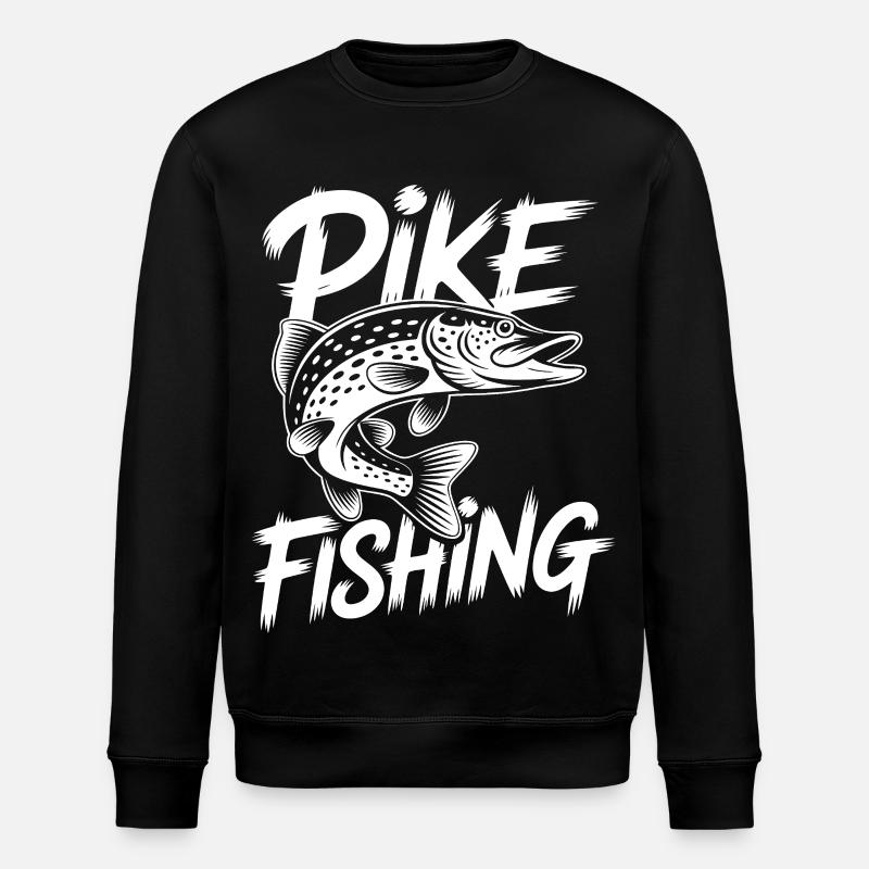 Springender Hecht - Stanley/Stella Unisex Bio-Sweatshirt ROLLER - Schwarz