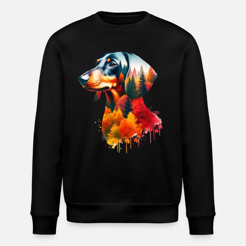 Dackel - Stanley/Stella Unisex Bio-Sweatshirt ROLLER - Schwarz