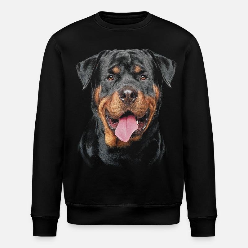 Rottweilerhund - Stanley/Stella Unisex Bio-Sweatshirt ROLLER - Schwarz