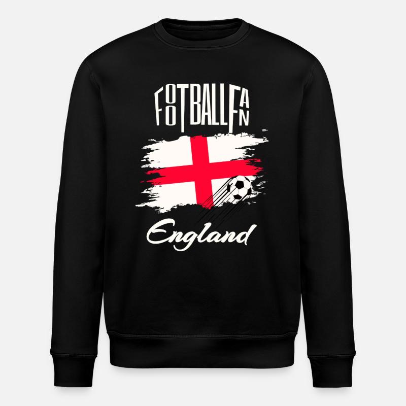 Fussball Fan England - Stanley/Stella Unisex Bio-Sweatshirt ROLLER - Schwarz