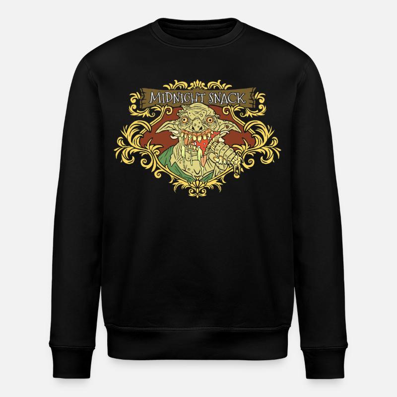 Mitternachts-Snack-Goblin - Stanley/Stella Unisex Bio-Sweatshirt ROLLER - Schwarz