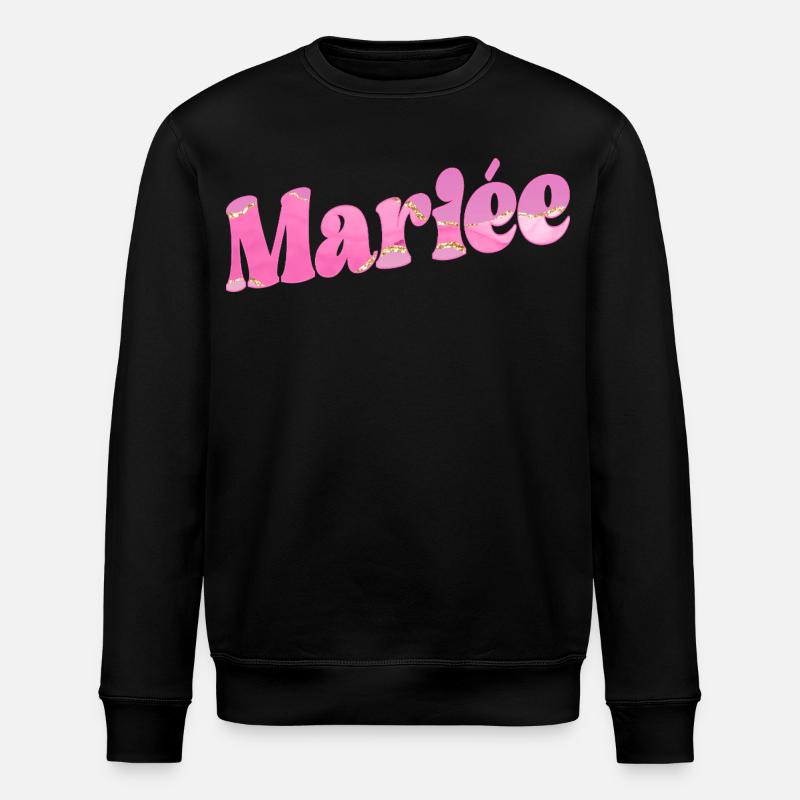 Bride Wedding - Stanley/Stella ROLLER Unisex Organic Sweatshirt - black