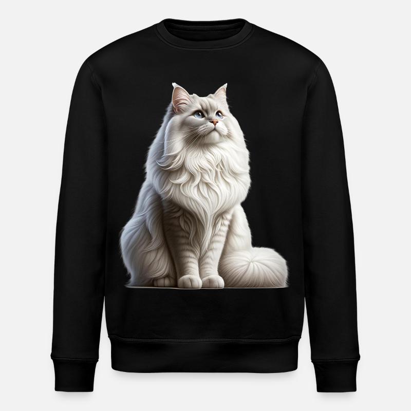 Chat angora turc - Sweat bio ROLLER Stanley/Stella Unisexe - noir