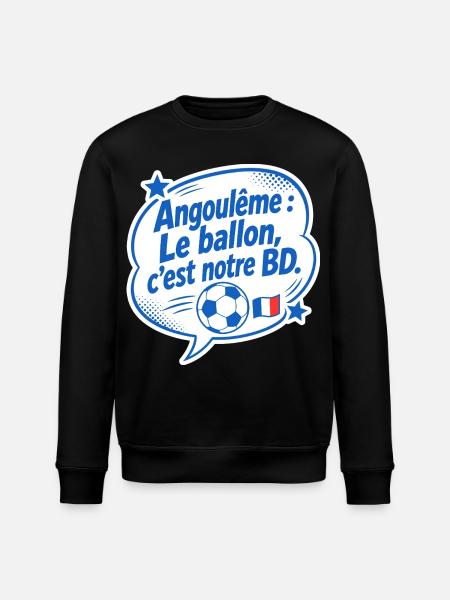 Angoulême BD Foot - Stanley/Stella Unisex Bio-Sweatshirt ROLLER - Schwarz