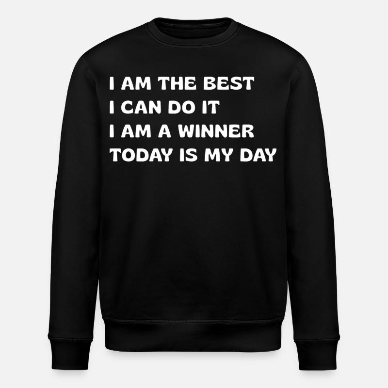 Kraftvolle Affirmationen - Stanley/Stella Unisex Bio-Sweatshirt ROLLER - Schwarz
