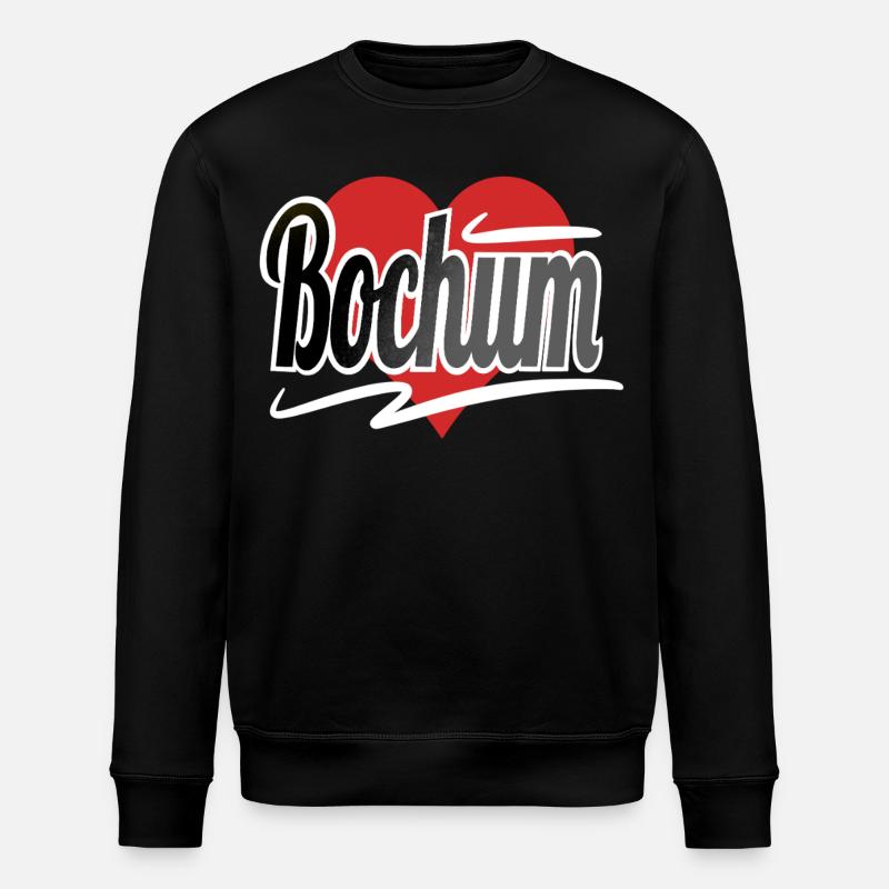 Bochum - Stanley/Stella Unisex Bio-Sweatshirt ROLLER - Schwarz