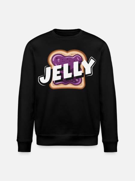 Peanut Butter & Jam Partner Look Design - Stanley/Stella ROLLER Unisex Organic Sweatshirt - black