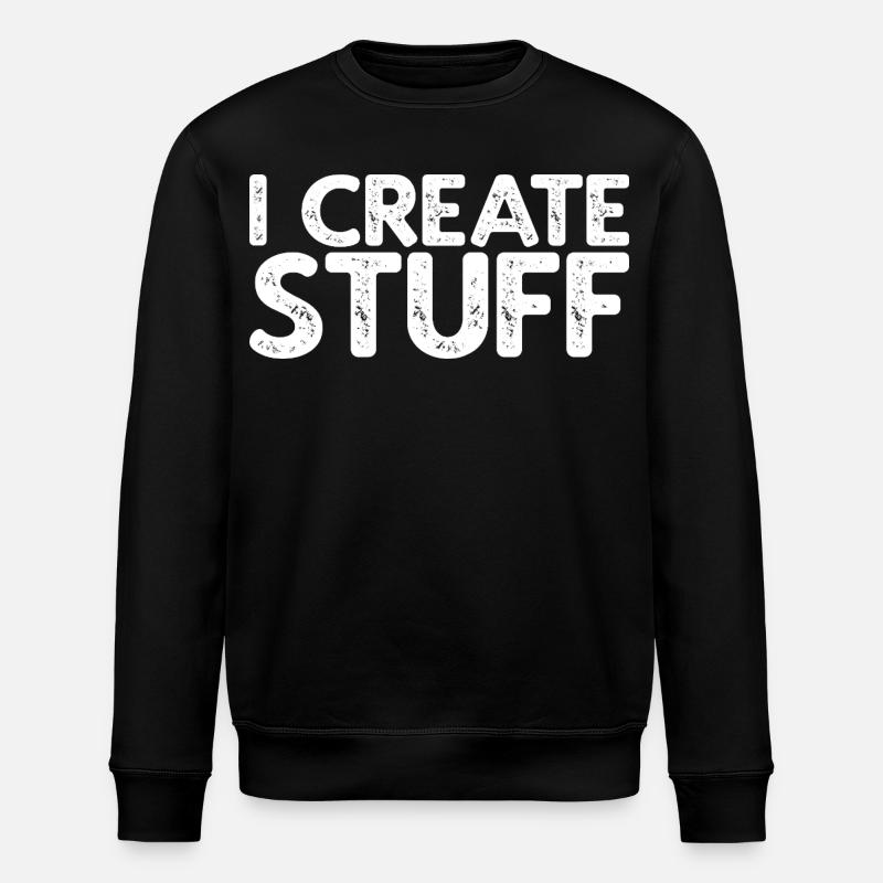 I Create Stuff - Stanley/Stella Unisex Bio-Sweatshirt ROLLER - Schwarz