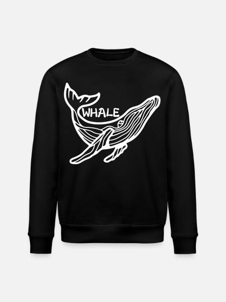 Le géant des océans (blanc) - Sweat bio ROLLER Stanley/Stella Unisexe - noir
