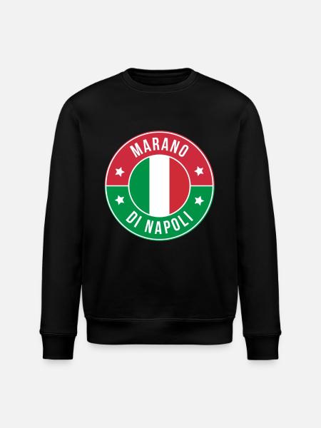 Marano di Napoli Round Emblem - Stanley/Stella ROLLER Unisex Organic Sweatshirt - black
