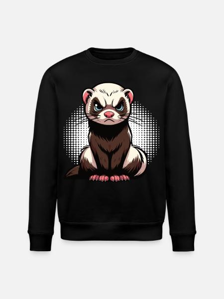 Frettchen Frettchenhalter Frettchenbesitzer - Stanley/Stella Unisex Bio-Sweatshirt ROLLER - Schwarz