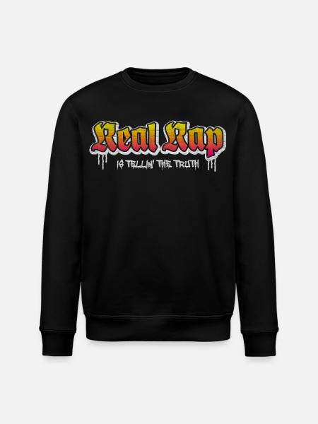 Real Rap - Stanley/Stella Unisex Bio-Sweatshirt ROLLER - Schwarz