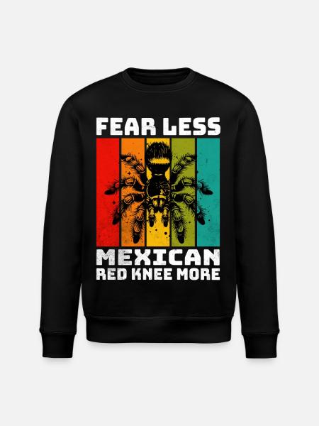 Red-knee tarantula - Stanley/Stella ROLLER Unisex Organic Sweatshirt - black