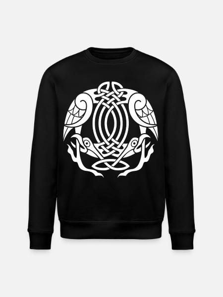 Celtic Eagles (Weiß) - Stanley/Stella Unisex Bio-Sweatshirt ROLLER - Schwarz