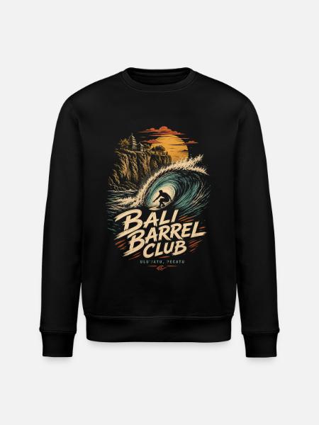 Bali Barrel Club Surf - Stanley/Stella ROLLER Unisex Organic Sweatshirt - black