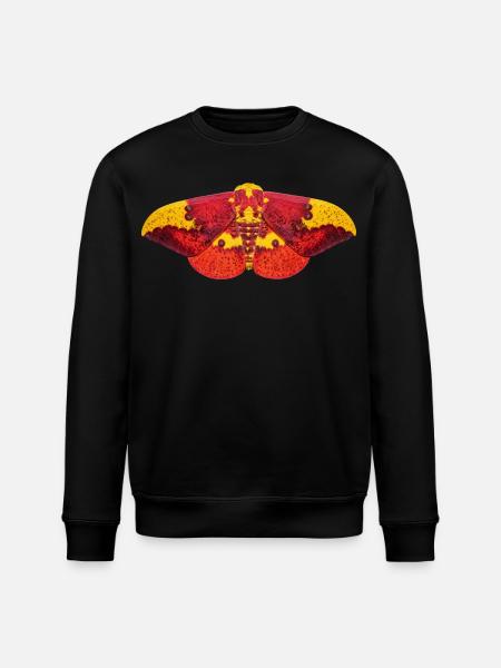 Imperial Moth Eacles imperialis - Stanley/Stella ROLLER Unisex Organic Sweatshirt - black