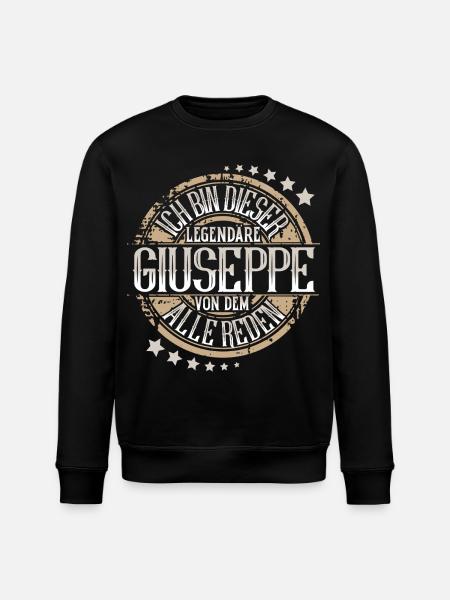 Giuseppe - Stanley/Stella Unisex Bio-Sweatshirt ROLLER - Schwarz