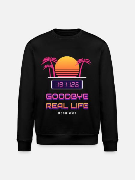 Goodbye Real Life 19.11. - Stanley/Stella Unisex Bio-Sweatshirt ROLLER - Schwarz