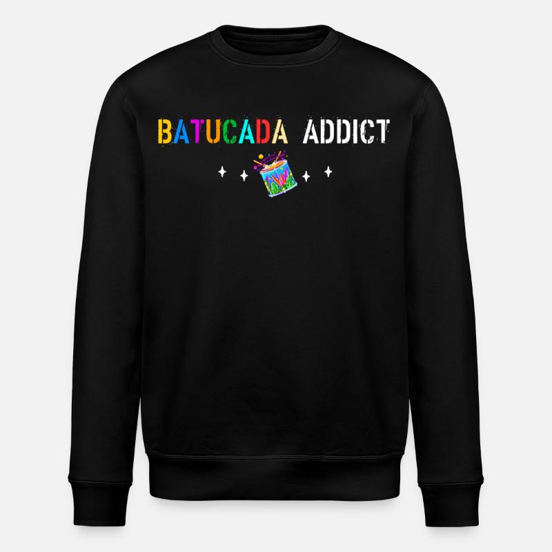 Batucada addict - Stanley/Stella ROLLER Unisex Organic Sweatshirt - black