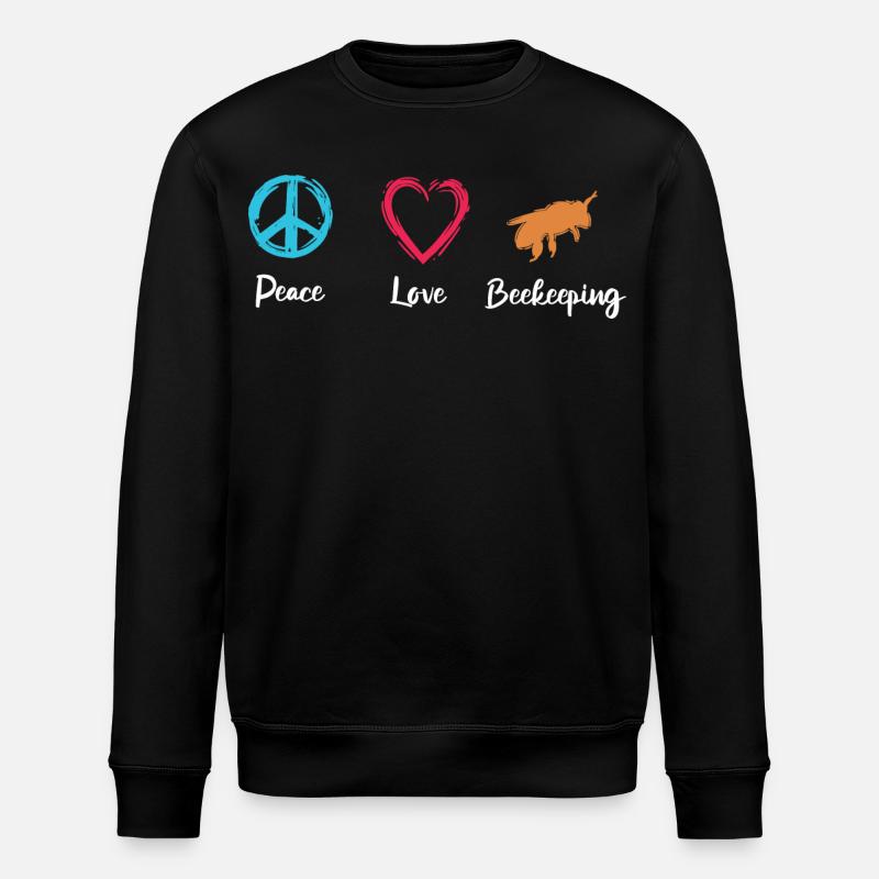 Paix Amour Apiculture - Sweat bio ROLLER Stanley/Stella Unisexe - noir