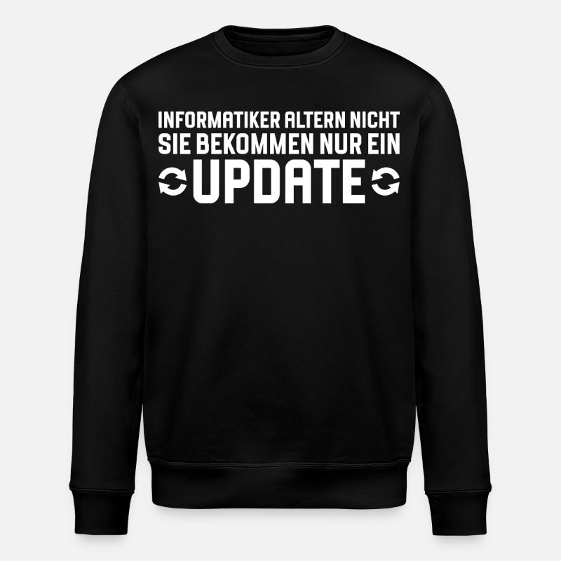 Informatiker altern nicht Programmierer - Stanley/Stella Unisex Bio-Sweatshirt ROLLER - Schwarz