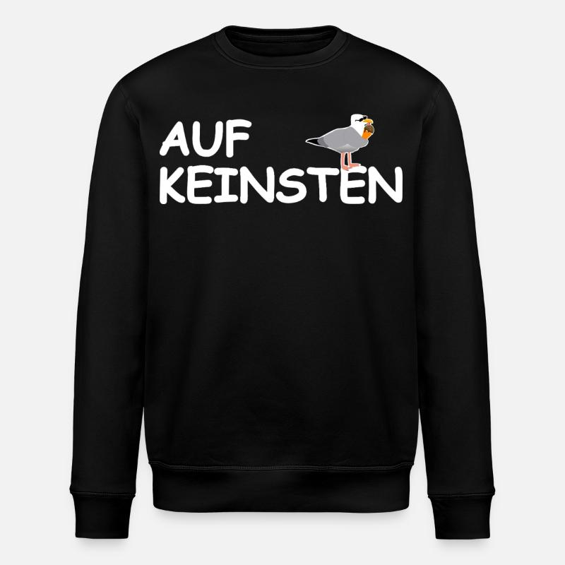 On no seagull - Stanley/Stella ROLLER Unisex Organic Sweatshirt - black