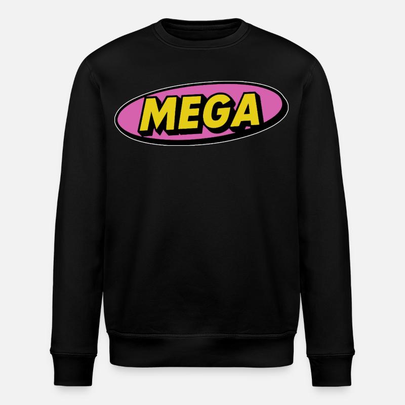 Mot rétro méga comique - Sweat bio ROLLER Stanley/Stella Unisexe - noir