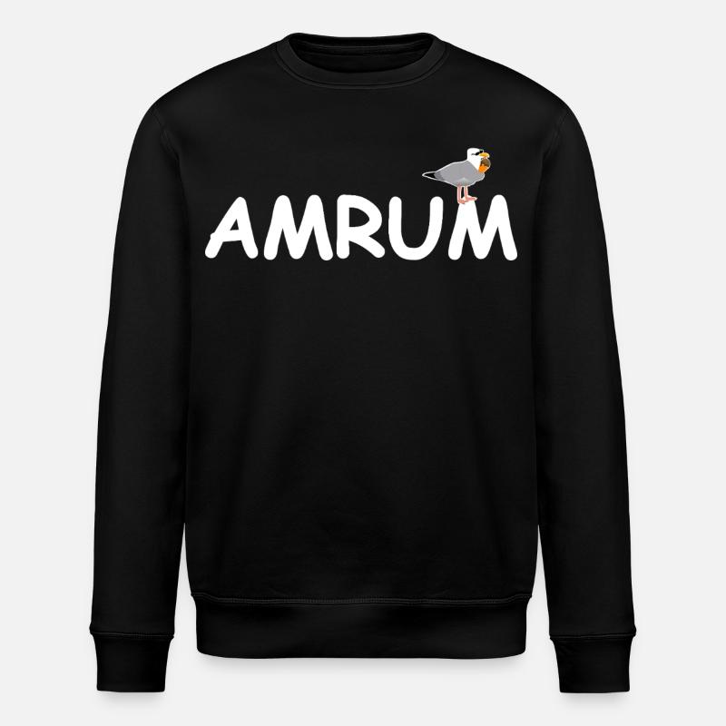 Amrum Möwe Nordsee - Stanley/Stella Unisex Bio-Sweatshirt ROLLER - Schwarz