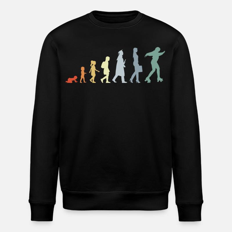 Roller Skater Evolution - Stanley/Stella ROLLER Unisex Organic Sweatshirt - black