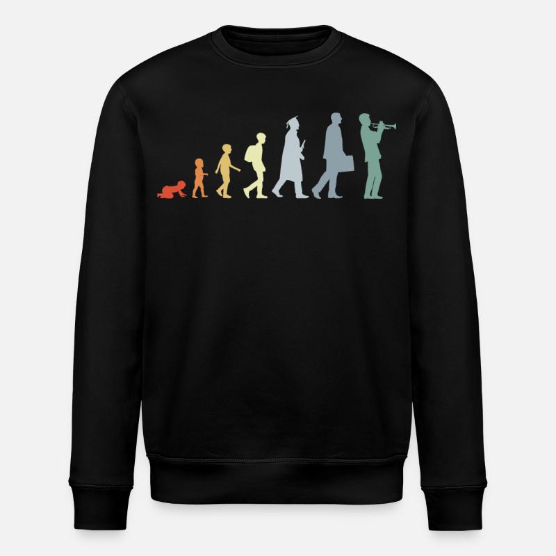 Trompeter Lebenszyklus - Stanley/Stella Unisex Bio-Sweatshirt ROLLER - Schwarz