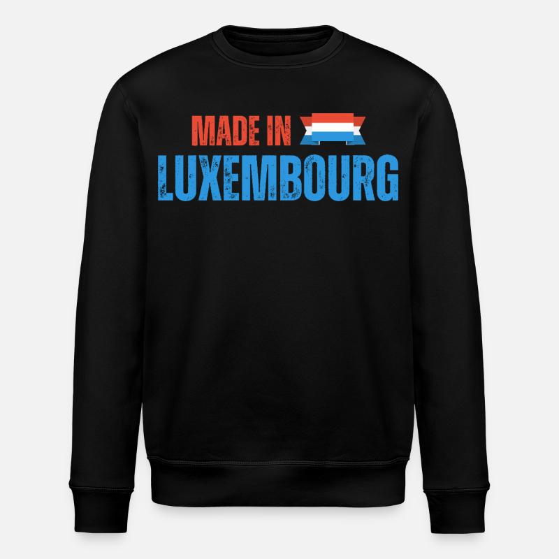 Made in Luxembourg, fierté luxembourgeoise - Sweat bio ROLLER Stanley/Stella Unisexe - noir