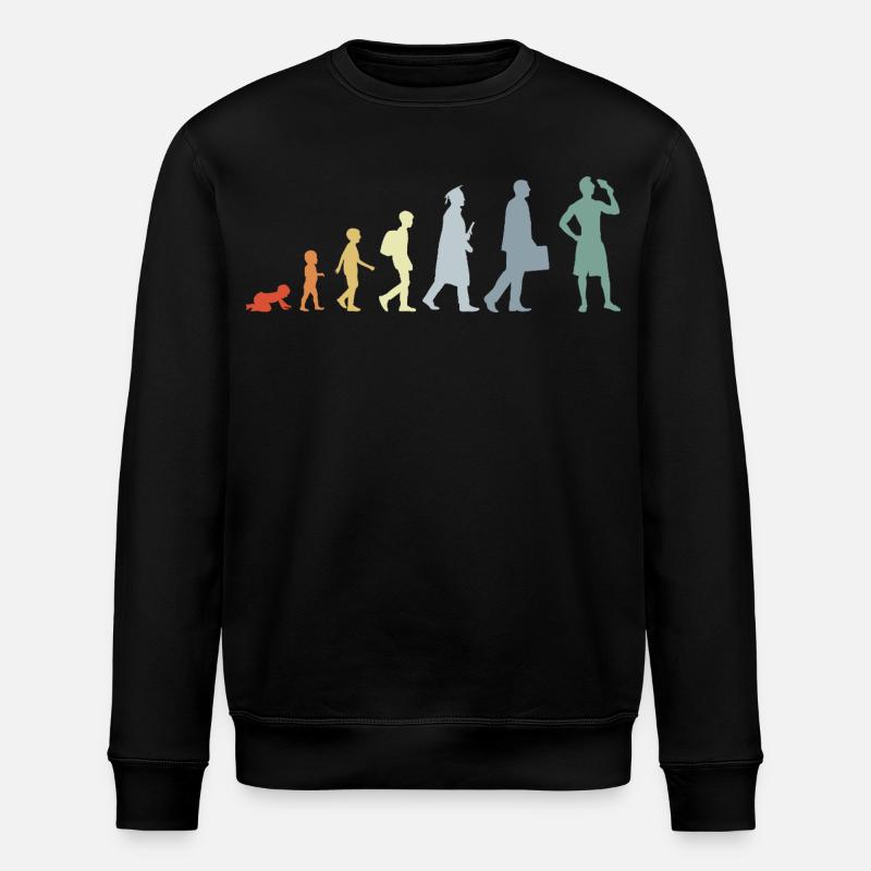 Evolution Eiscreme Liebhaber - Stanley/Stella Unisex Bio-Sweatshirt ROLLER - Schwarz