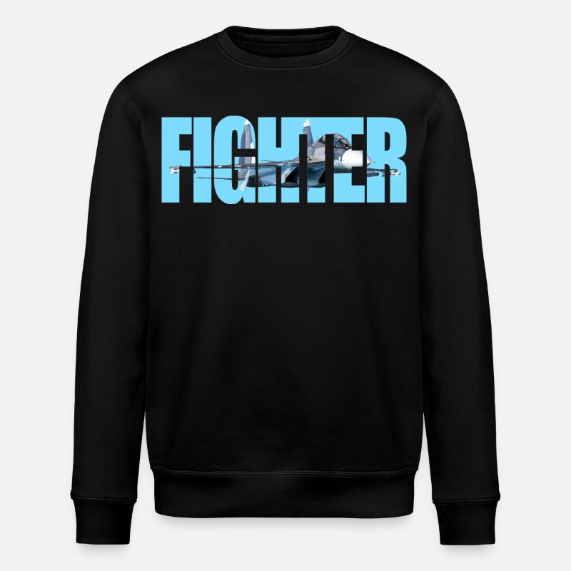 Fighter Su-30 SM - Stanley/Stella ROLLER Unisex Organic Sweatshirt - black