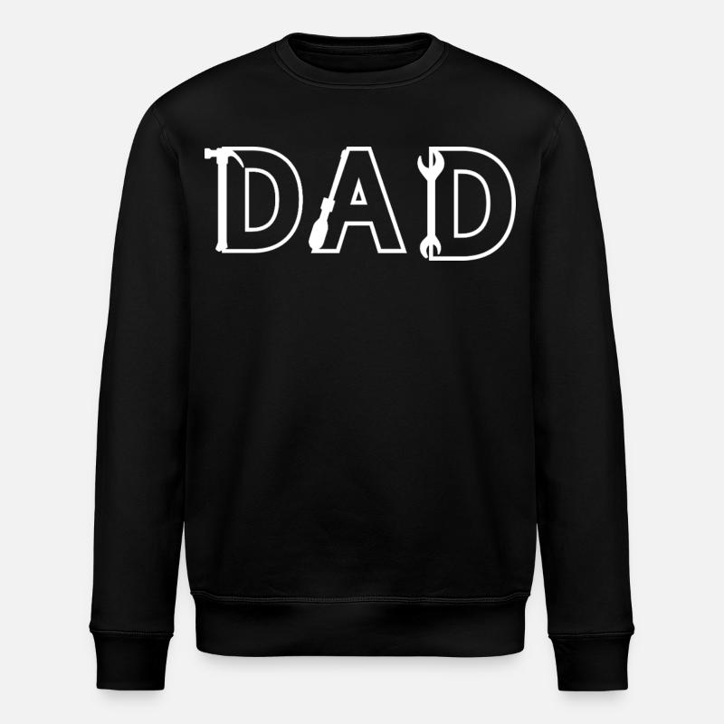 DAD Tool Letters - Stanley/Stella ROLLER Unisex Organic Sweatshirt - black