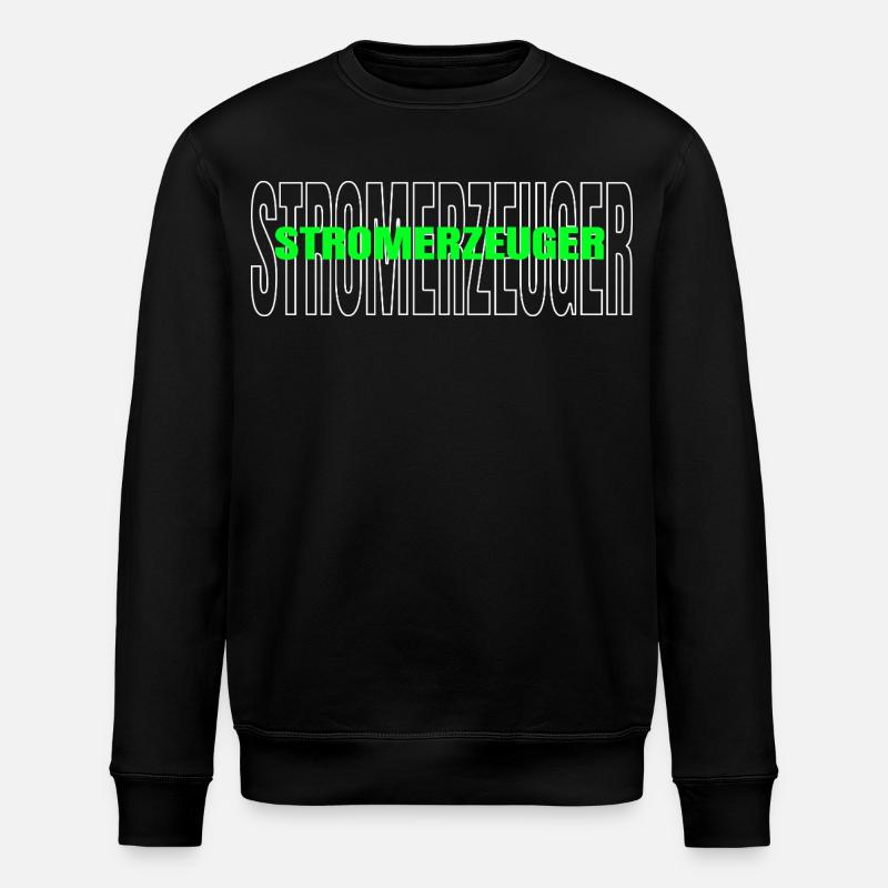 Production d’énergie durable - Sweat bio ROLLER Stanley/Stella Unisexe - noir