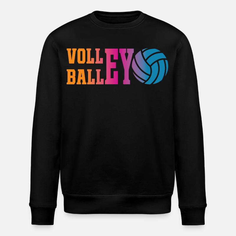 Buntes Volleyball - Stanley/Stella Unisex Bio-Sweatshirt ROLLER - Schwarz