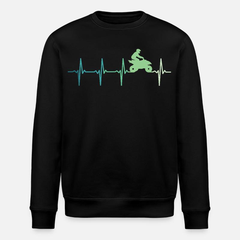 quad battement de coeur atv - Sweat bio ROLLER Stanley/Stella Unisexe - noir