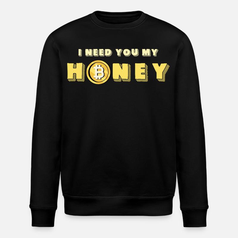 Honey et Bitcoin Design - Sweat bio ROLLER Stanley/Stella Unisexe - noir