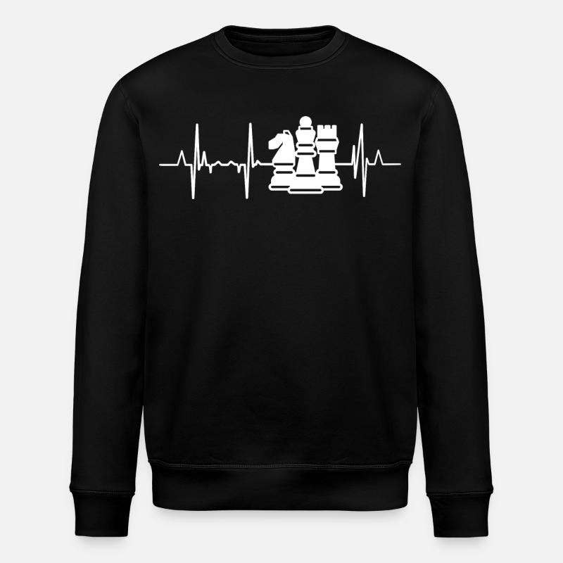 Palpitations cardiaques d’échecs - Sweat bio ROLLER Stanley/Stella Unisexe - noir